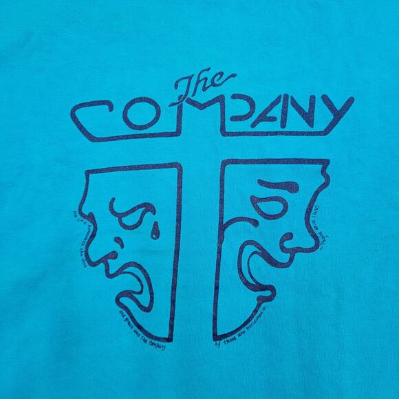 Vintage 90s The-Theater Company Shirt 2XL 25x28 Fruit-of-The-Loom - Picture 8 of 15